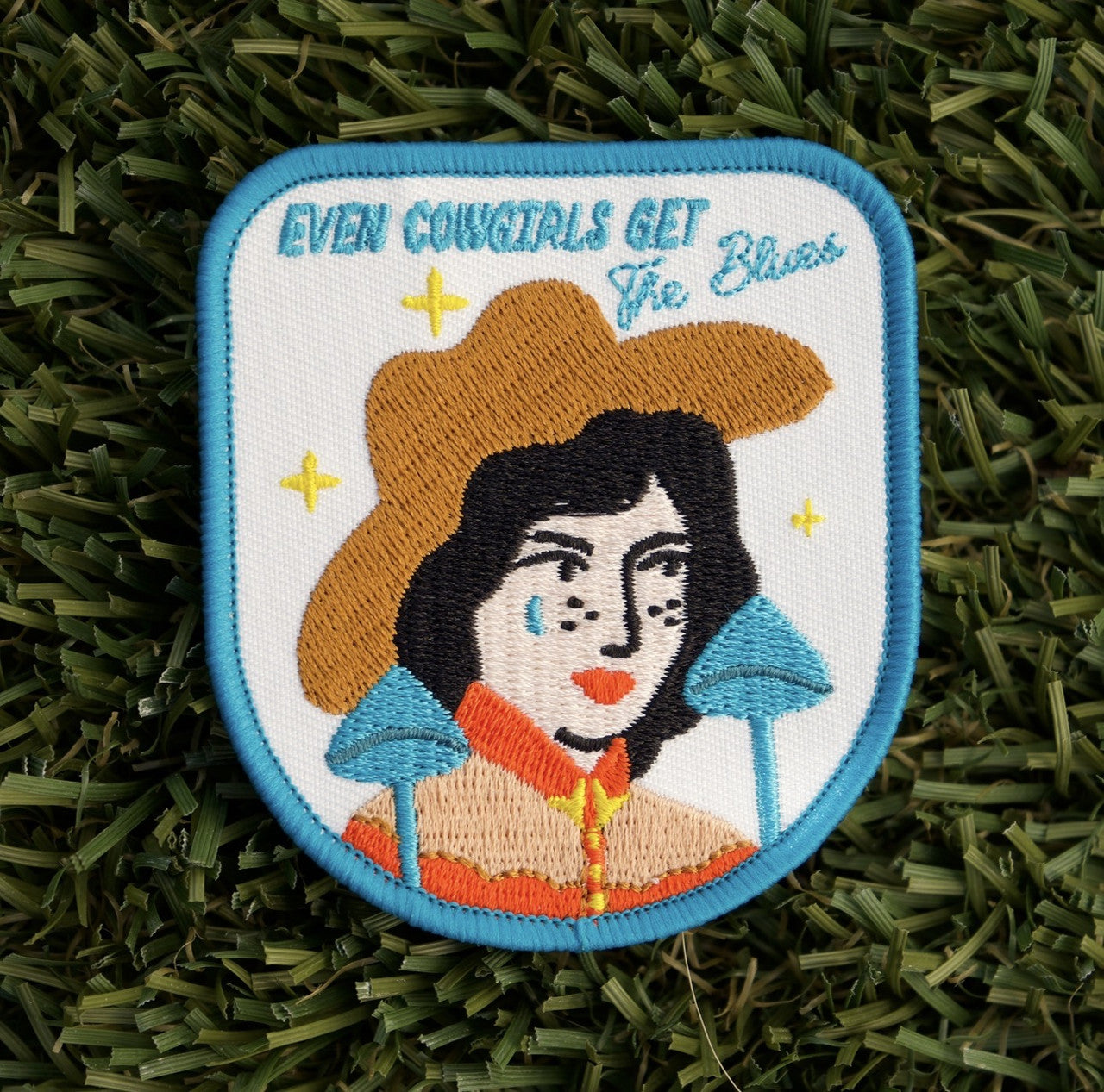 Cowgirl Blues Embroidered Patch