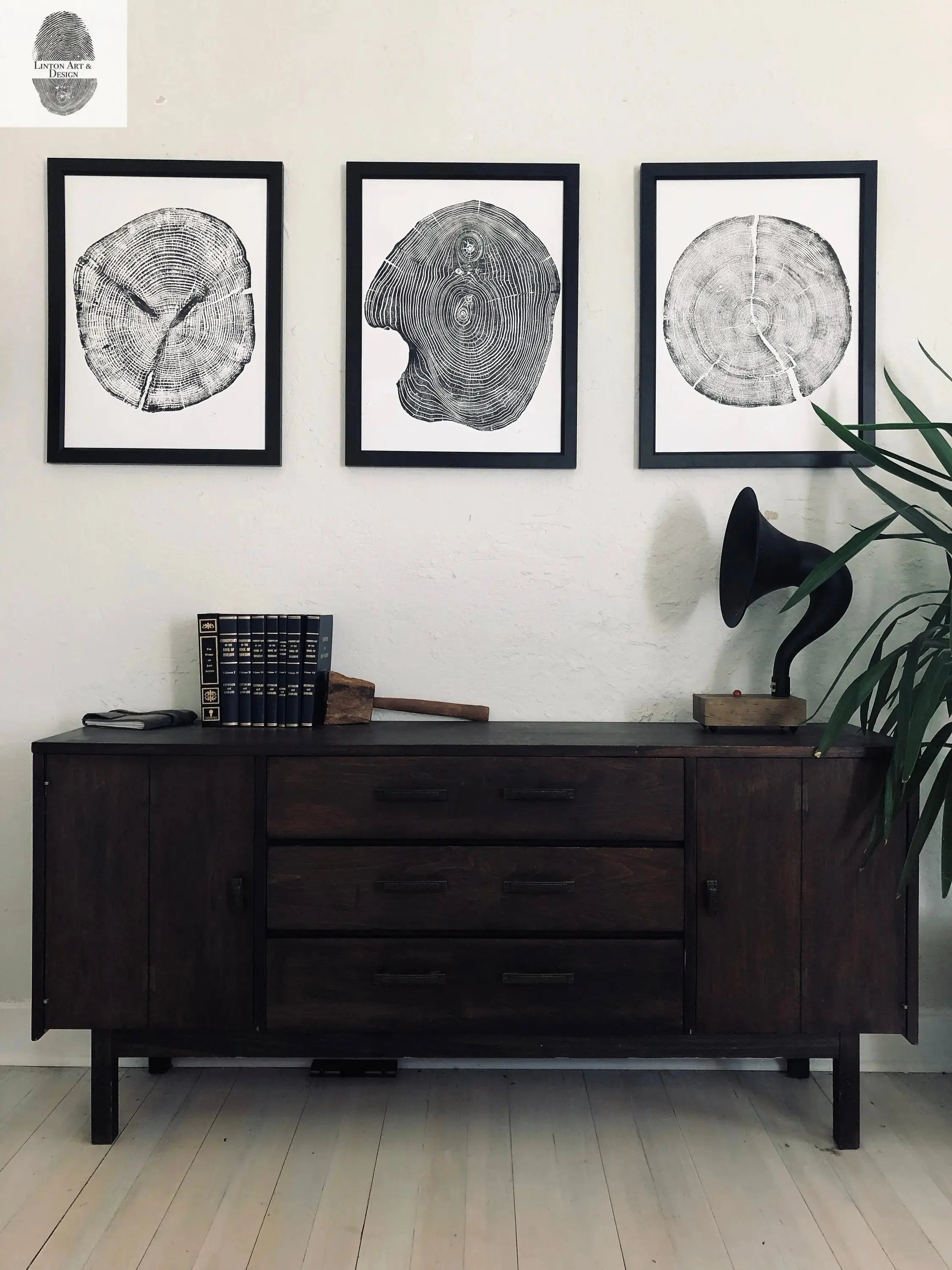 Set of 3, Utah Art, Alaska Art, Ohio State Art, Mulberry Tree, Cedar Tree, Wood Slice Wall Art