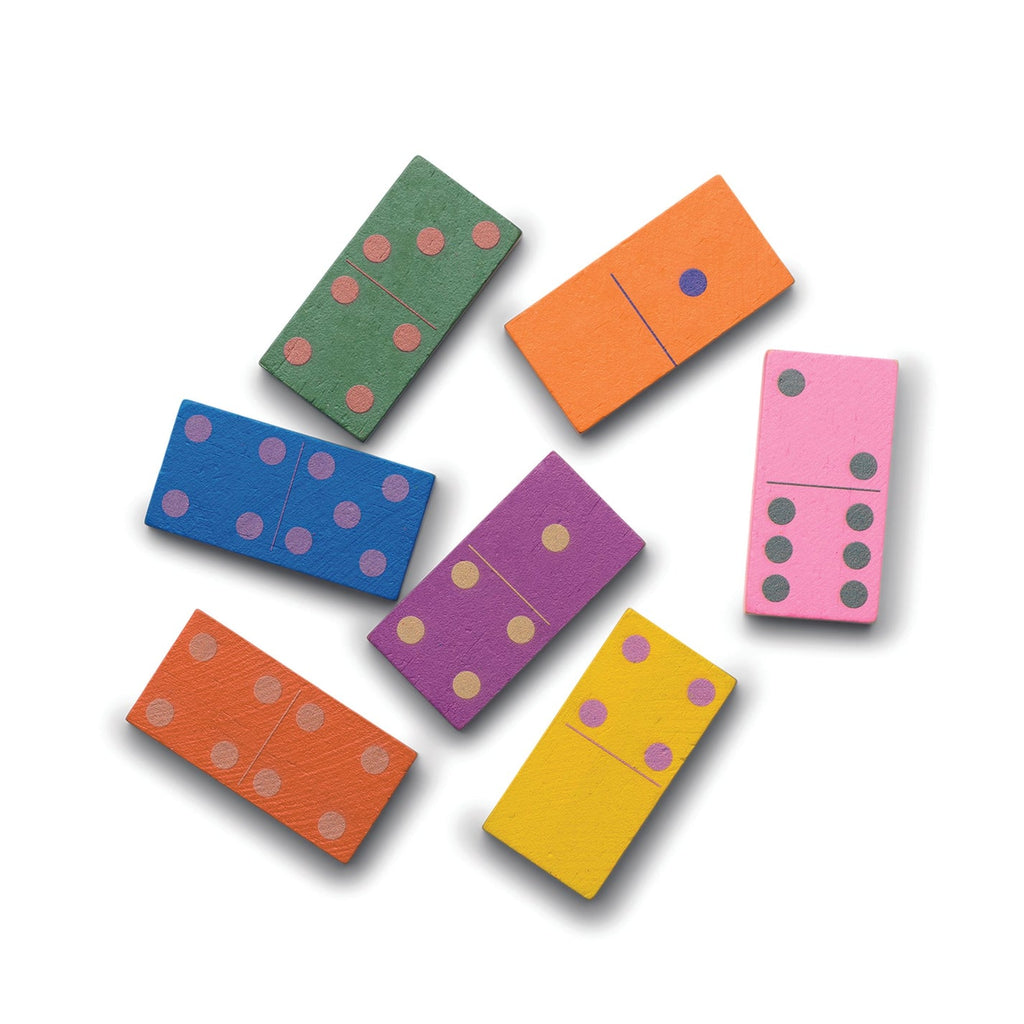 Become the life of the party next time you show up to game night with our new library of timeless classics! Colorful dominos. 