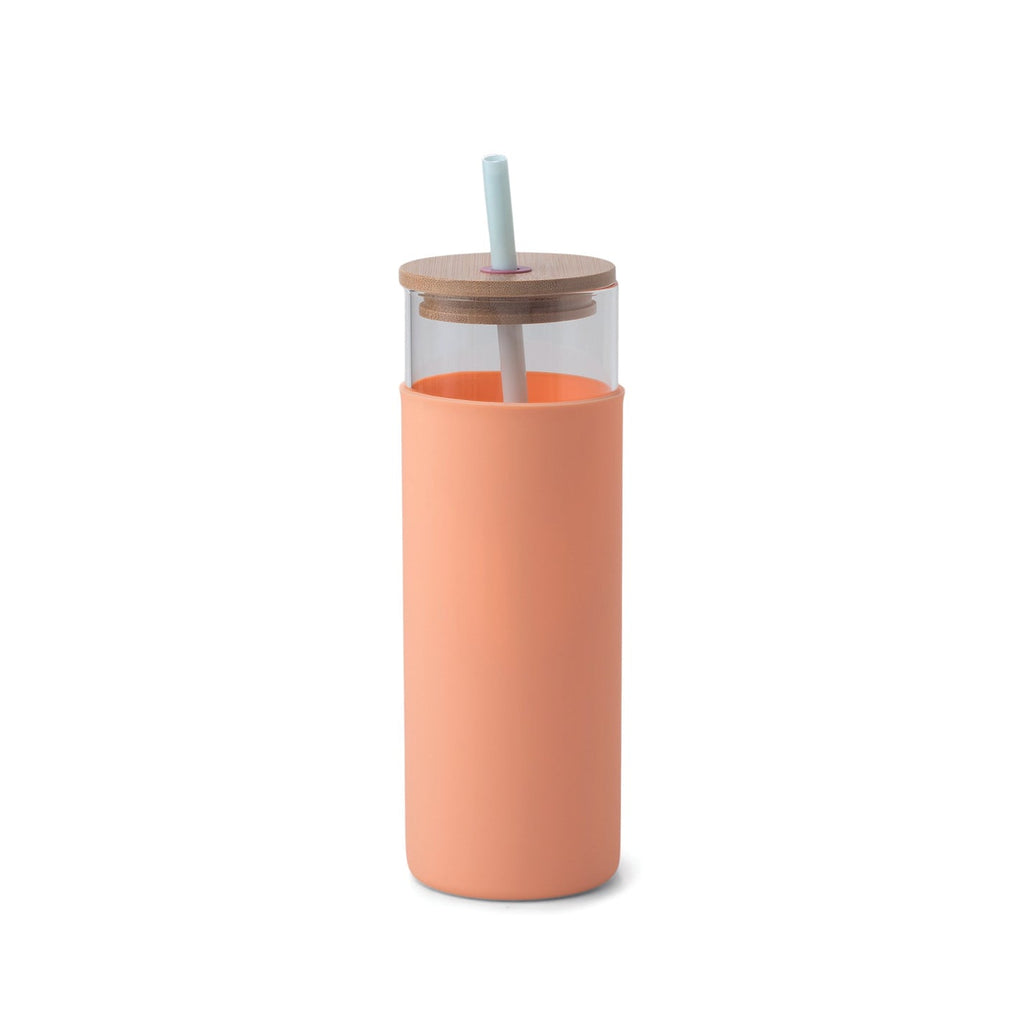 Say no to single use plastics in style with our Colorblock Tumblers! This 22 oz. tumbler is sure to keep you hydrated and add a pop of color to your routine. Mint/Peach