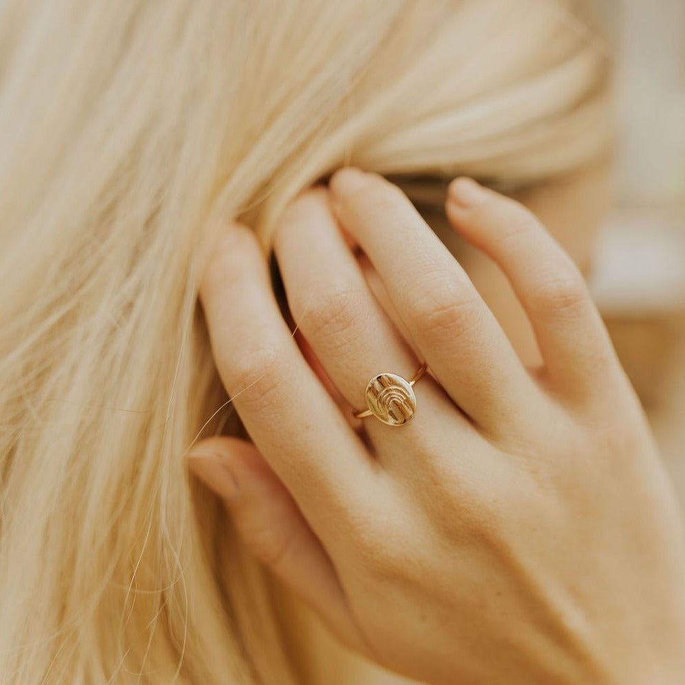 Rainbow Arches Ring - Mauve Jewelry Co.