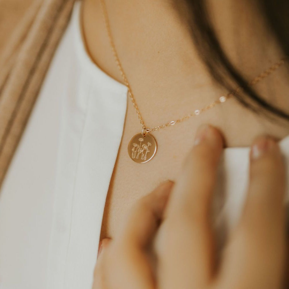 Poppy Necklace - Mauve Jewelry Co.
