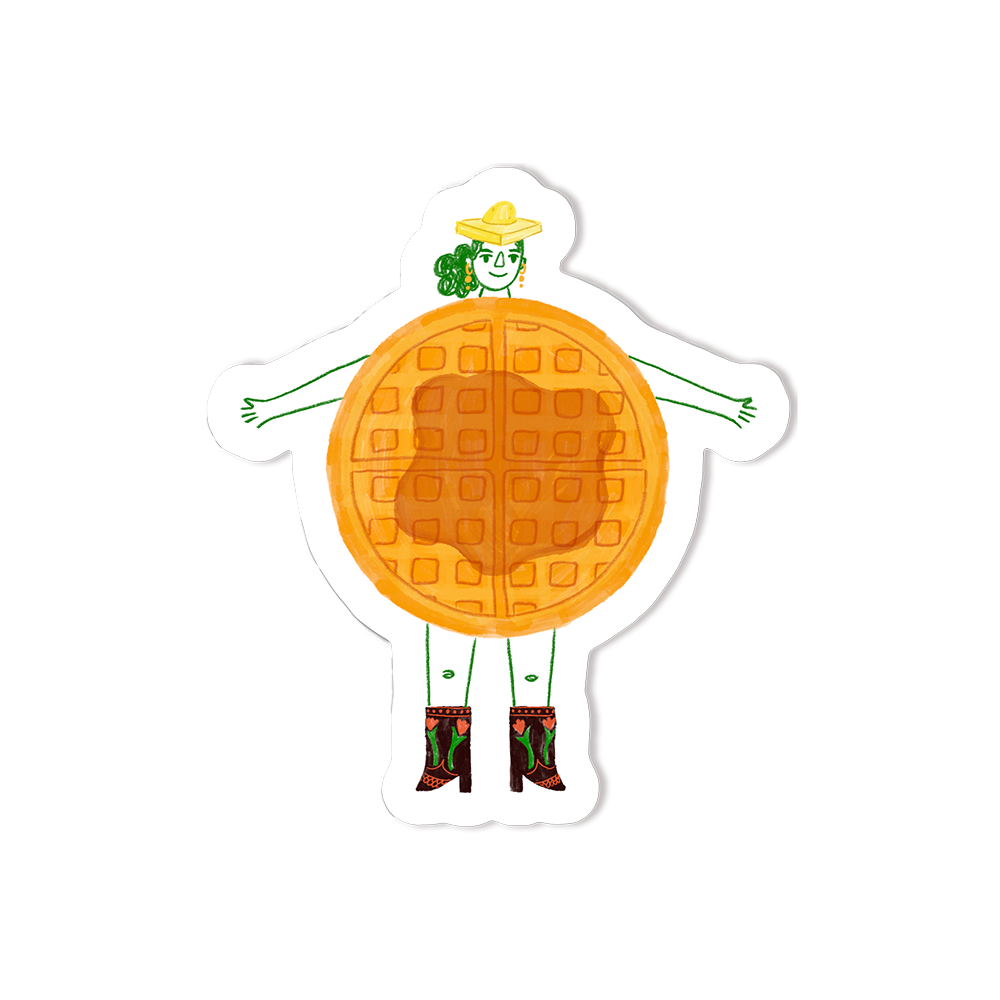 Waffle Lady Sticker