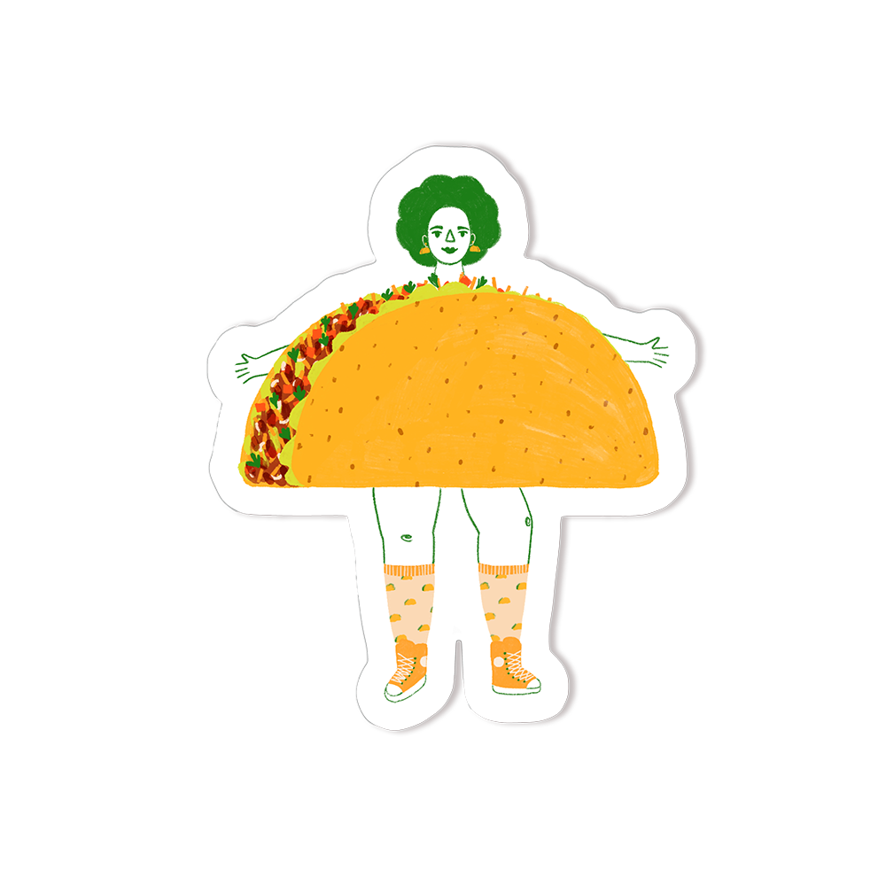 Taco Friend Sticker
