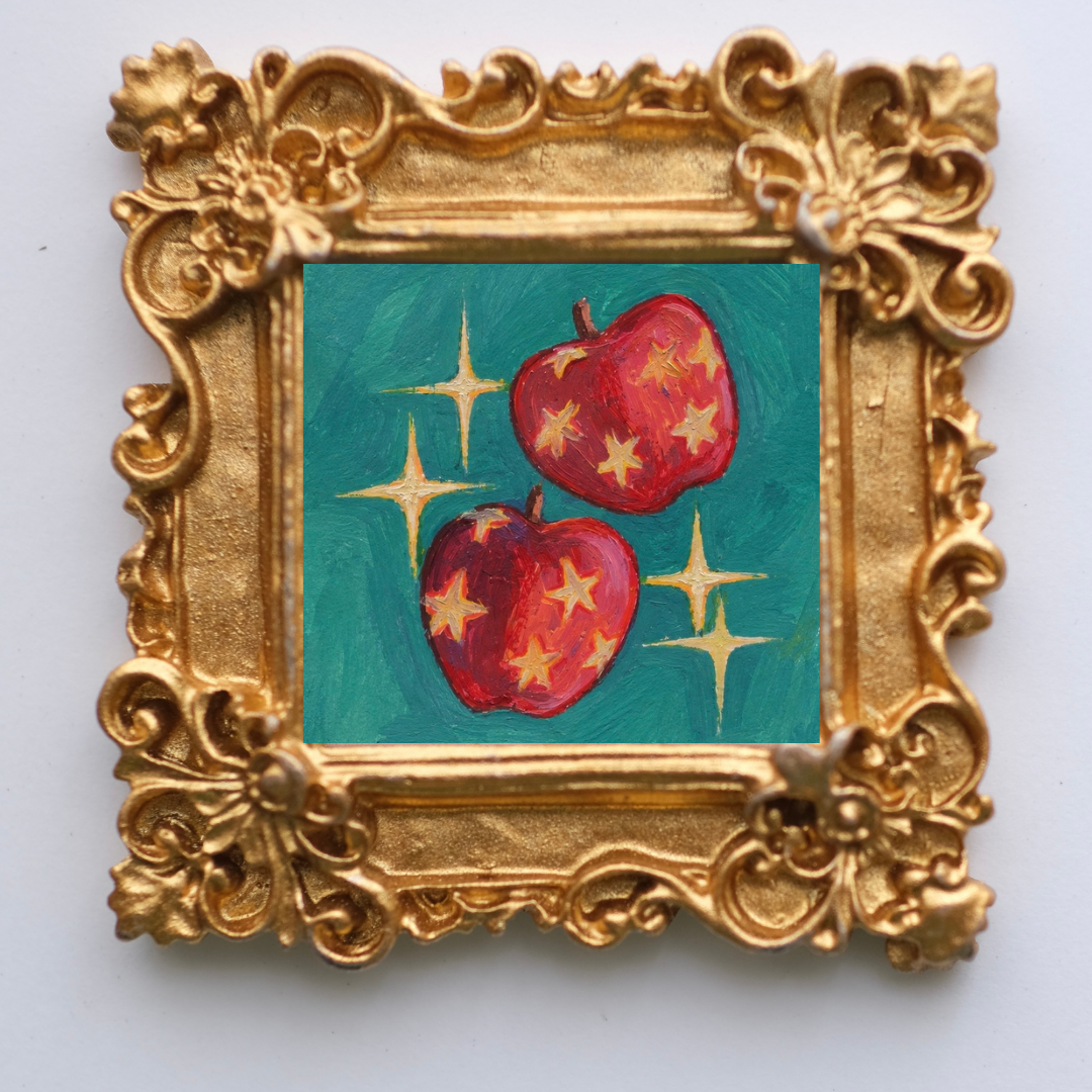 Fall Apples Framed Magnet