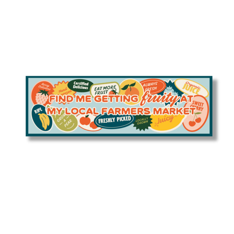 Farmer's Market Bumper Sticker