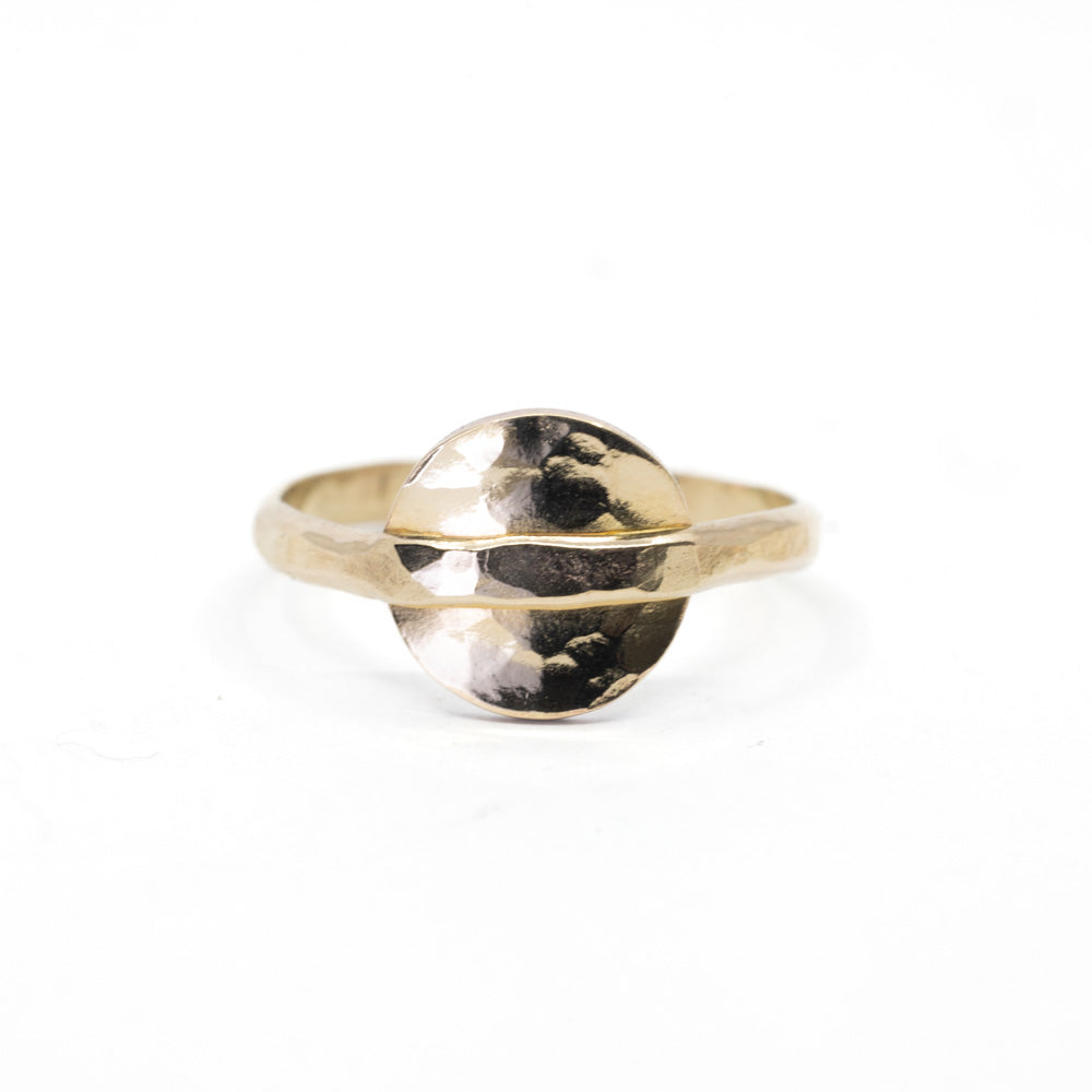 FULL MOON RING IN GOLD