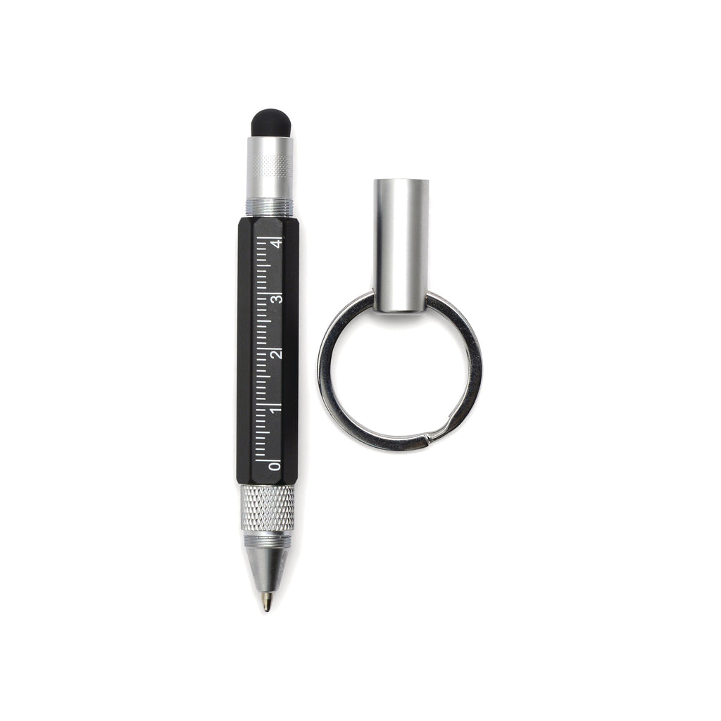 This pen is both mighty and mini! This handy mini pen multi-tool goes beyond your average ballpoint pen; it also functions as a screwdriver, touchscreen stylus, screwdriver, and ruler. Perfect for at-your-desk or on-the-go, don’t leave home without this clever tool!