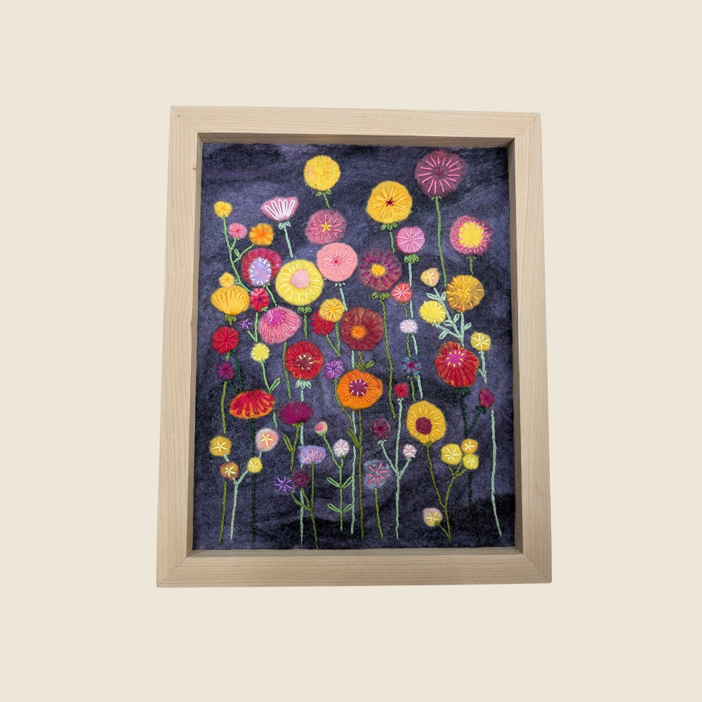 Folk Flowers 2 - Original Art - In Color Art Show