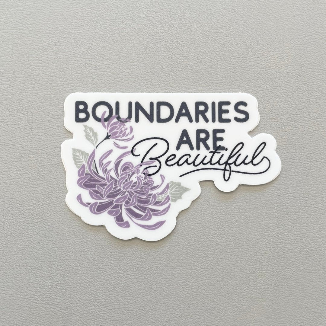 boundaries are beautiful sticker