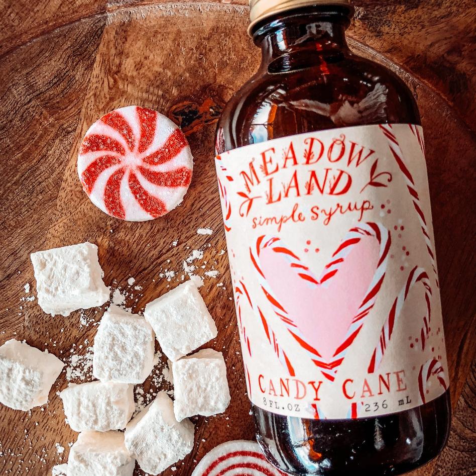 This Oregon-made simple syrup is a perfect potion for a candy cane martini! Add to vanilla frosting for delightful cupcakes too.