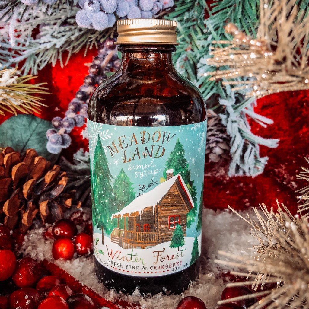 This Oregon-made, handcrafted simple syrup gives a wintery flavor to any martini. It turns your hot chocolate into a unique woodland cocoa. Add to club soda for a drink reminiscent of a walk in the crisp air of a snowy forest.