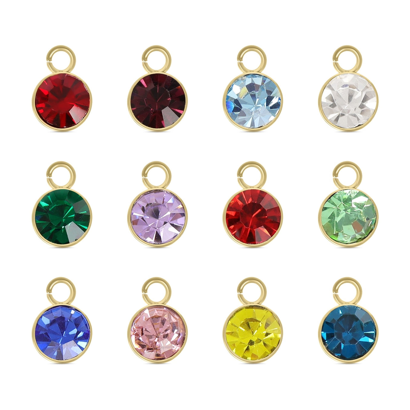 Cubic Zirconia Birthstone Charm