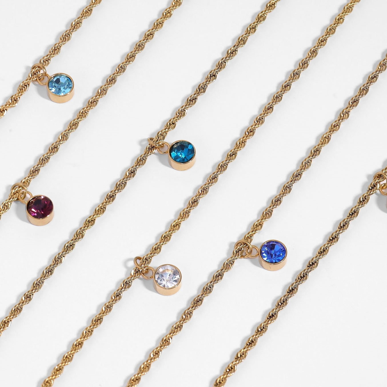 Cubic Zirconia Birthstone Charm