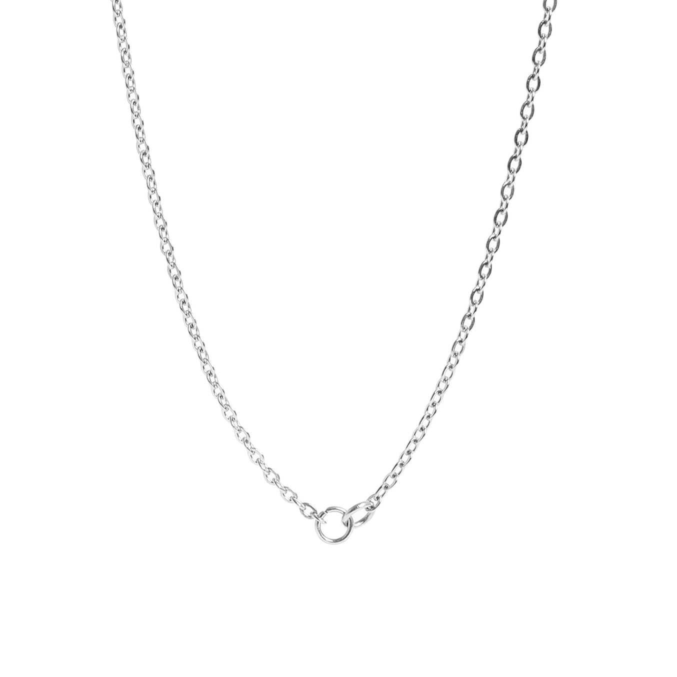 This necklace is featuring two jump rings on either side of the classic loop chain. This chain will perfectly fit any connector charm, allowing you to customize your charm necklace or bracelet in your own unique style!
Make sure to check out our charms and pendants to finish your creations!