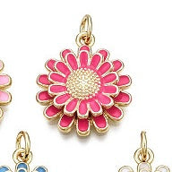 Chrysanthemum Flower Charm - 7 colors
