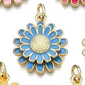 Chrysanthemum Flower Charm - 7 colors