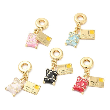 Ticket and Luggage Case Charm - 5 colors