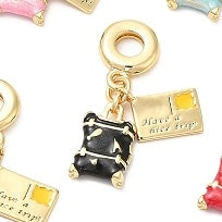 Ticket and Luggage Case Charm - 5 colors