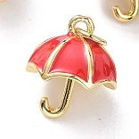 Gold Umbrella Charm - 6 Colors