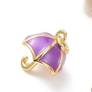 Gold Umbrella Charm - 6 Colors