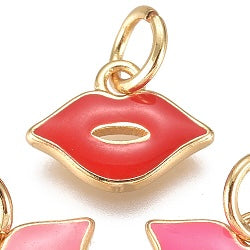 Lipstick Lips Charm - 3 Colors