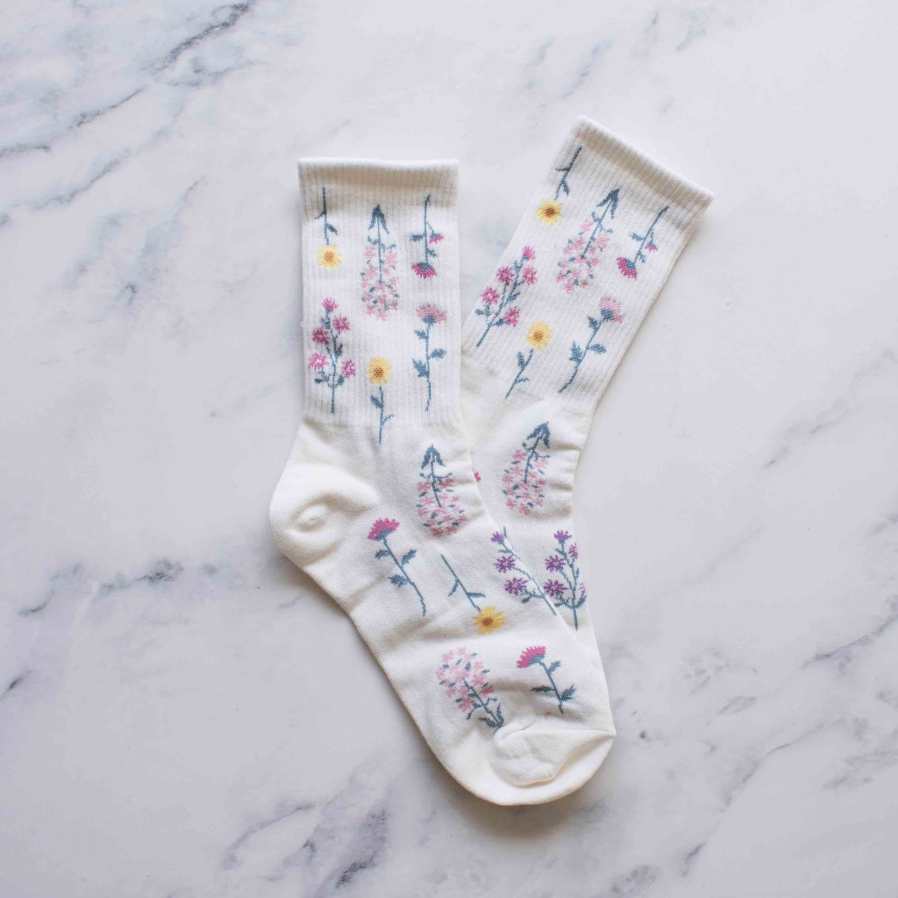 Cream Botanical Garden Socks
