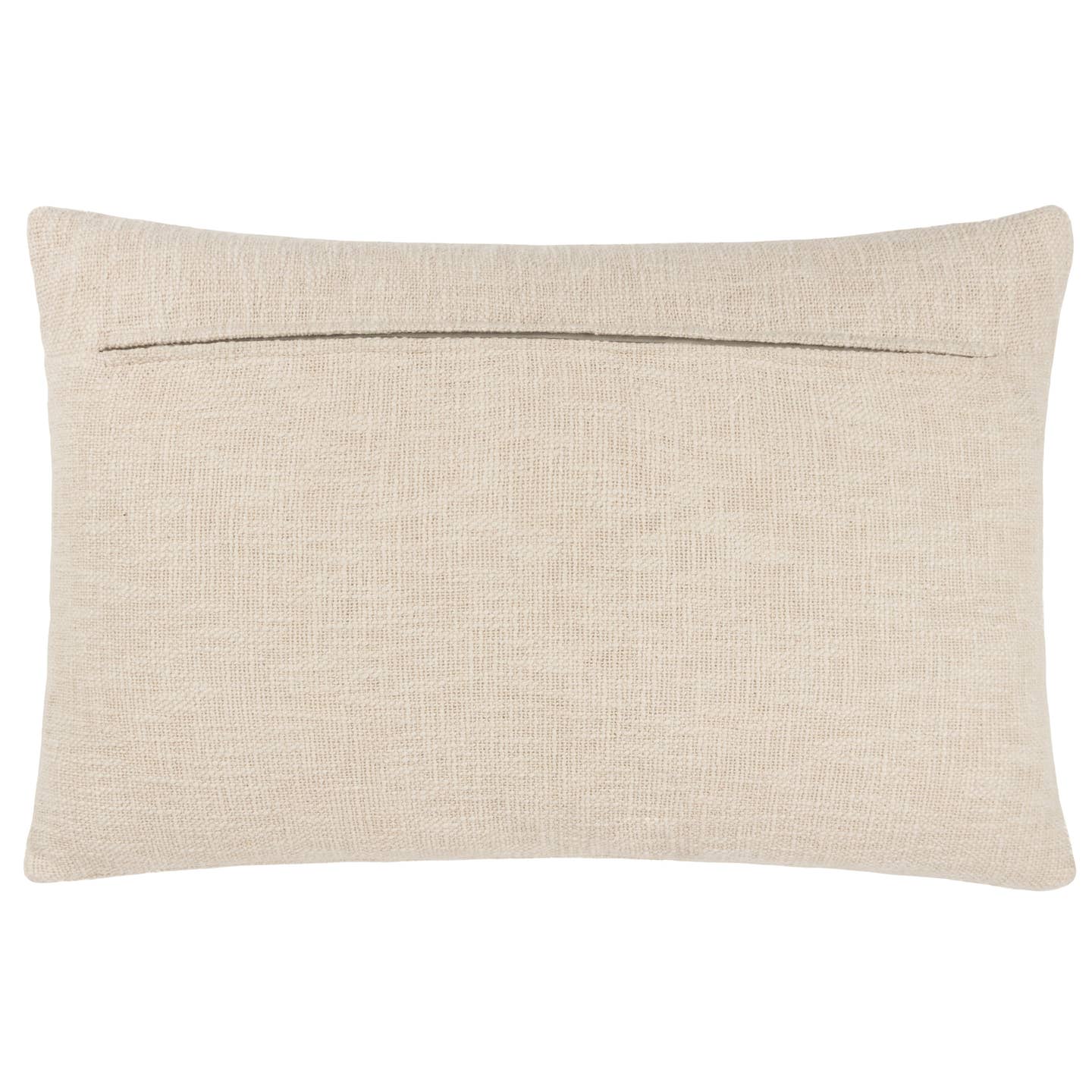 Terra Pecan Block Printed Slub Cotton Pillow
