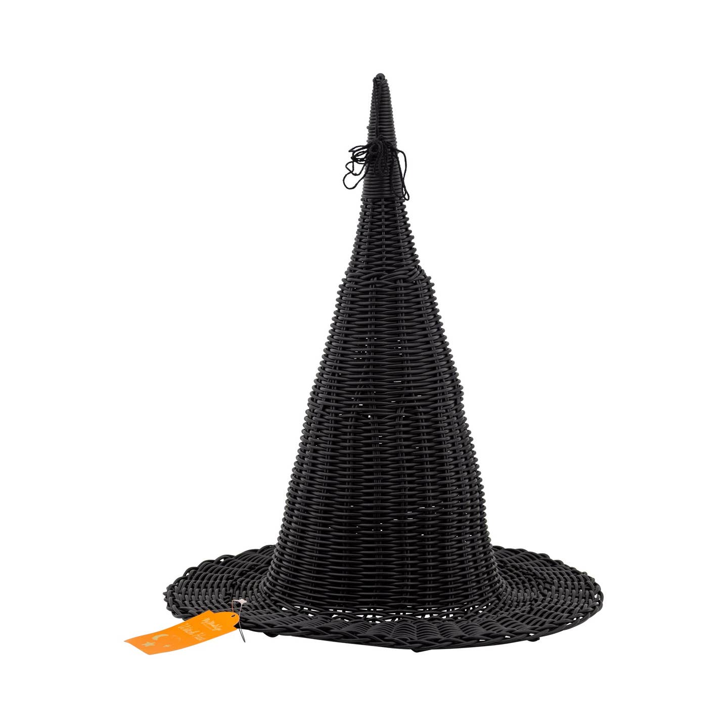 Faux Wicker Witch Hat