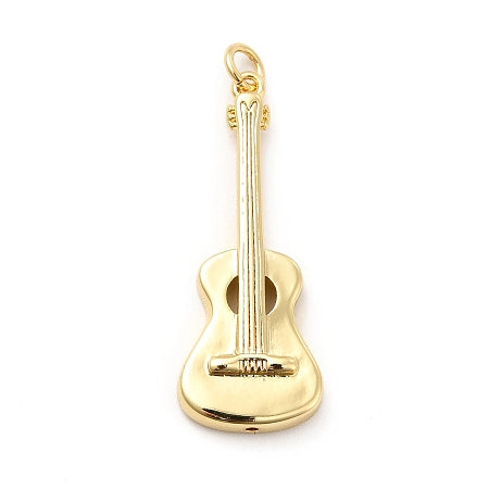 Celebrate your love for music with this elegant Gold Guitar Charm. Perfect for adding a stylish touch to your charm bracelet or necklace, this piece offers a subtle yet meaningful accent. Its gold plating ensures a warm, lasting shine, making it a thoughtful gift or a personal keepsake for music enthusiasts.
Details:
Rack Plating Brass Pendants, Long-Lasting Real 18K Gold Plated, Cadmium Free & Lead Free
Size: 35.5x13.5x4mm, hole:3mm
Material: Brass