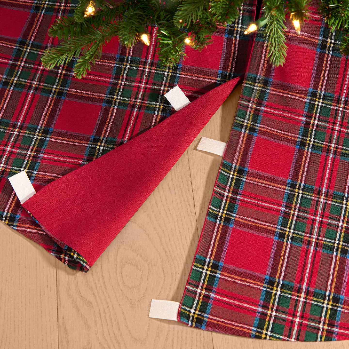 Holiday Stowe Tartan Plaid Tree Skirt - Red