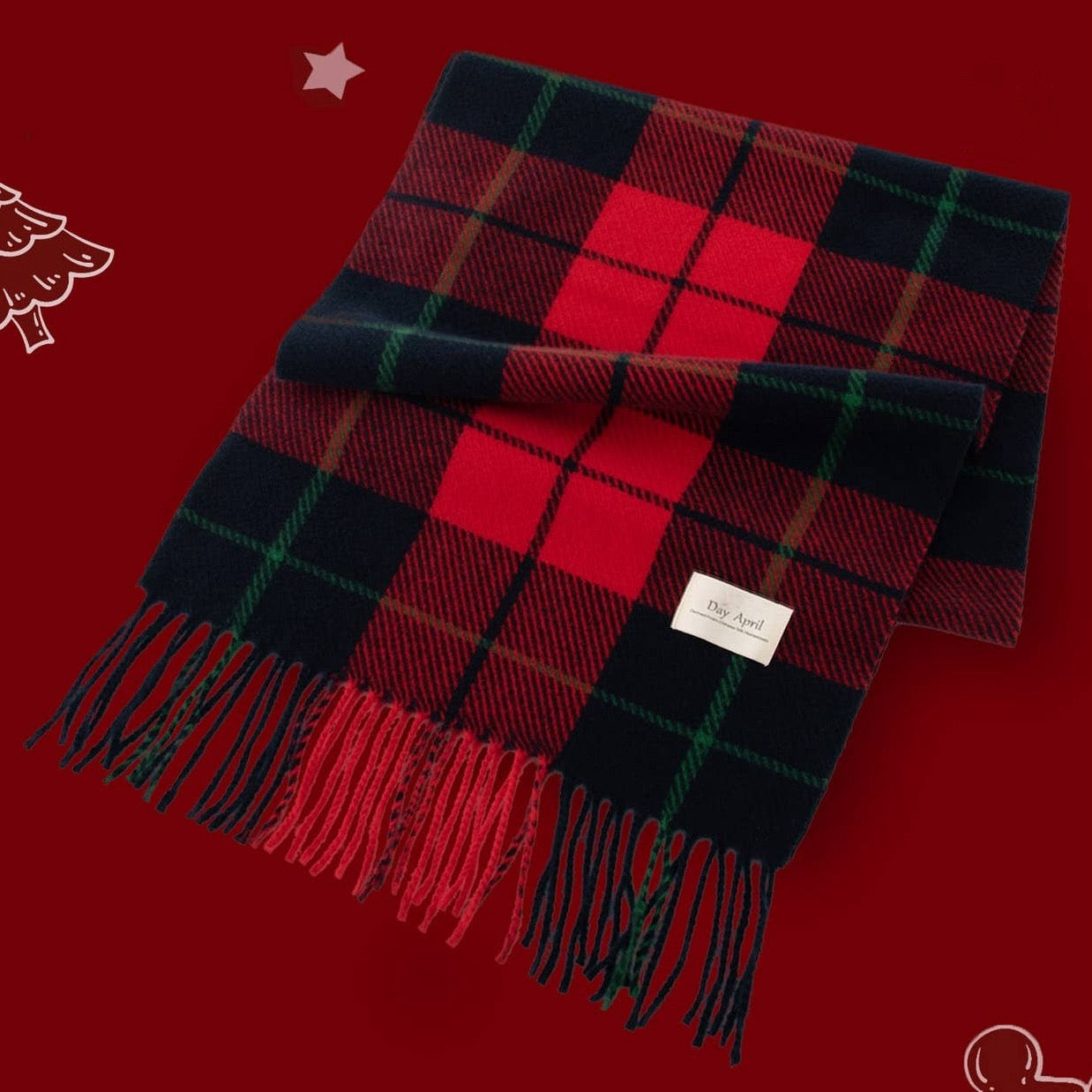 Inspired by Scottish tartans, this bright red and navy plaid features fine checkered lines that feel timeless and a little nostalgic. A festive nod to tradition with modern comfort.
Details:
100% Polyester
Casual, light fitting scarf
Size: 37*200cm