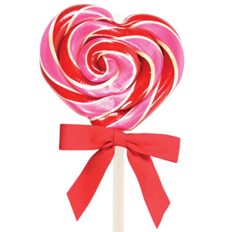 Handmade Heart-Shaped Lollipop - Wild Cherry