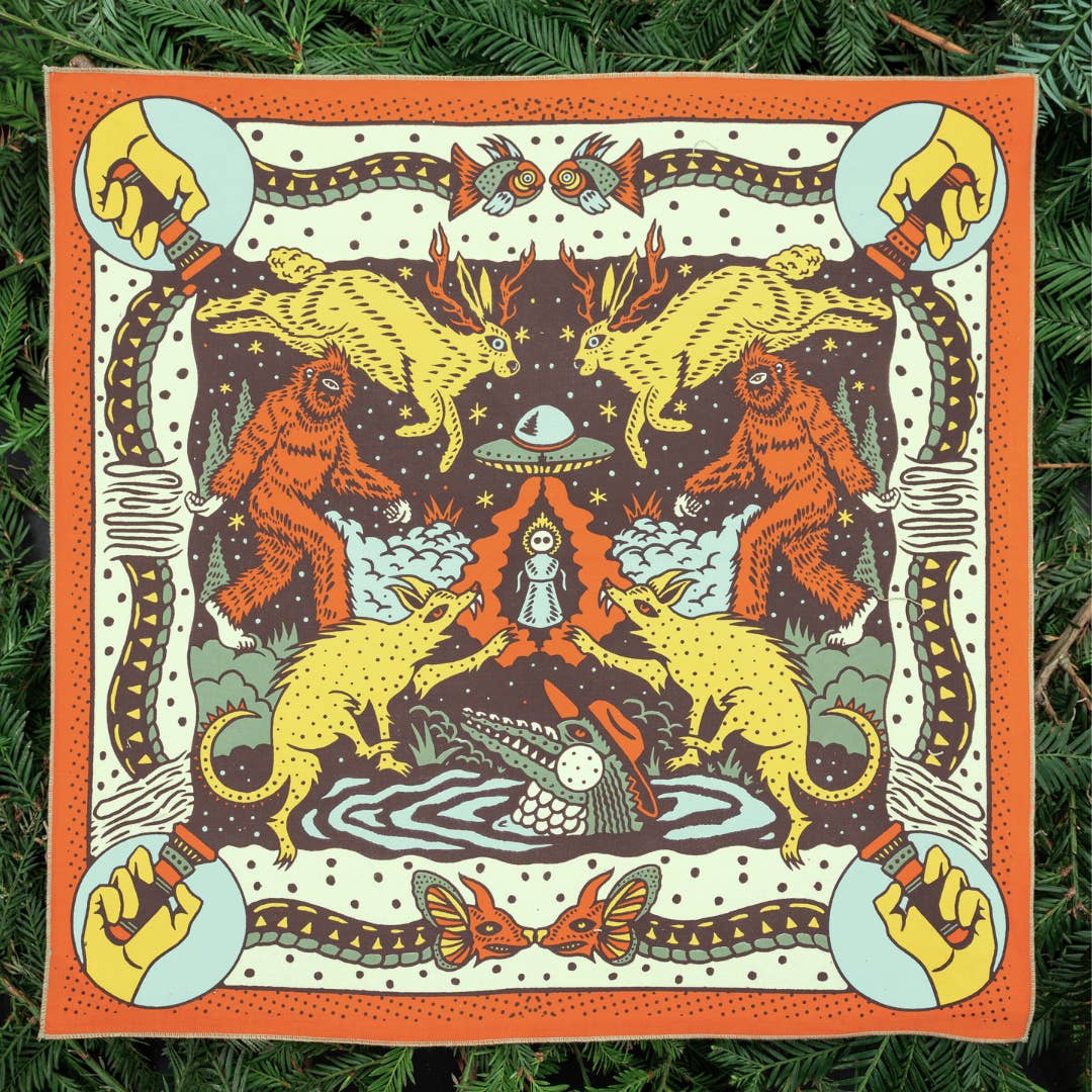 Unleash your wild side with "Creatures of the Night" the organic cotton bandana that's good for both you and the environment. Made with 100% certified organic cotton, this versatile bandana is perfect for accessorizing while reducing your carbon footprint. Embrace nature's wild side with “Creatures of the Night.”
Artist: Nicolas Crespo (Medellin, Colombia)
Charity Supported: Cartagena Paws