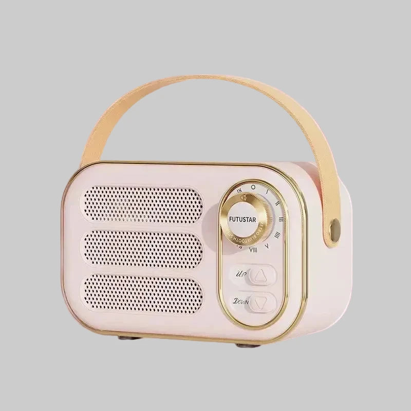 High quality portable speaker that supports all devices and features a built-in mic for hands free calling and premium Bluetooth 5.0 technology. Effortlessly connect to all of your Bluetooth-enabled devices up to 100ft range. This portable speaker offers high-definition stereo sound with drivers and enhanced bass for home & on the go.