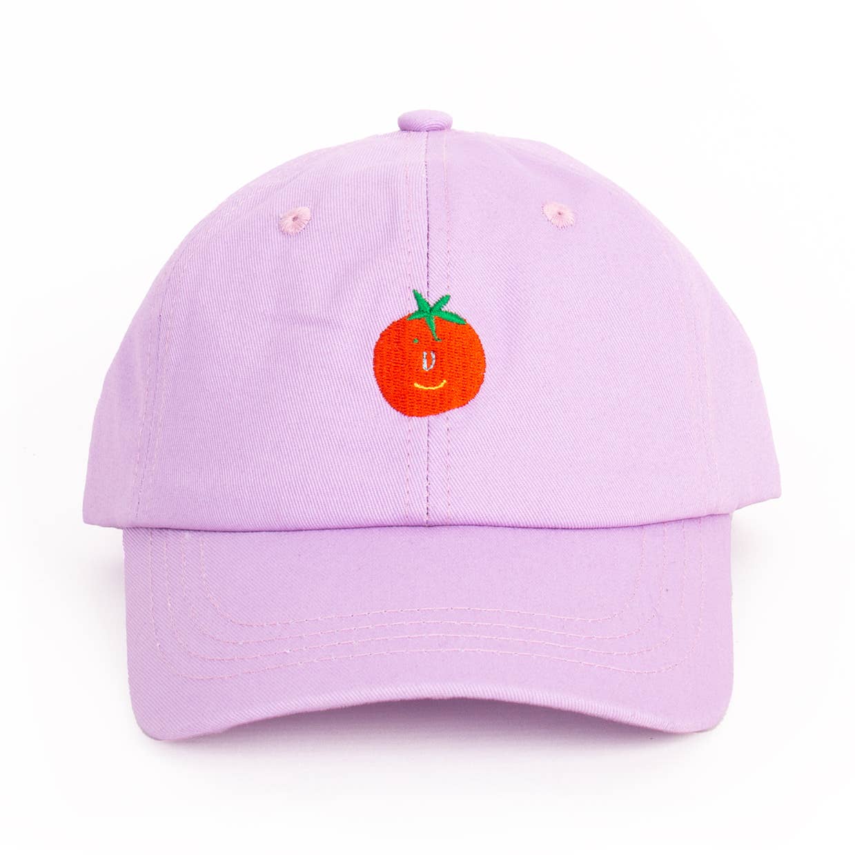 Brighten your everyday style with this charming violet ball cap, featuring a playful tomato design that brings a fresh, modern twist to classic headwear. The soft, breathable fabric keeps you comfortable whether you're running errands, enjoying outdoor adventures, or simply soaking up the sun. Perfect for anyone who loves a touch of whimsy paired with timeless appeal, this cap pairs effortlessly with casual outfits and adds a cheerful pop of personality to your wardrobe. Adjustable fit.