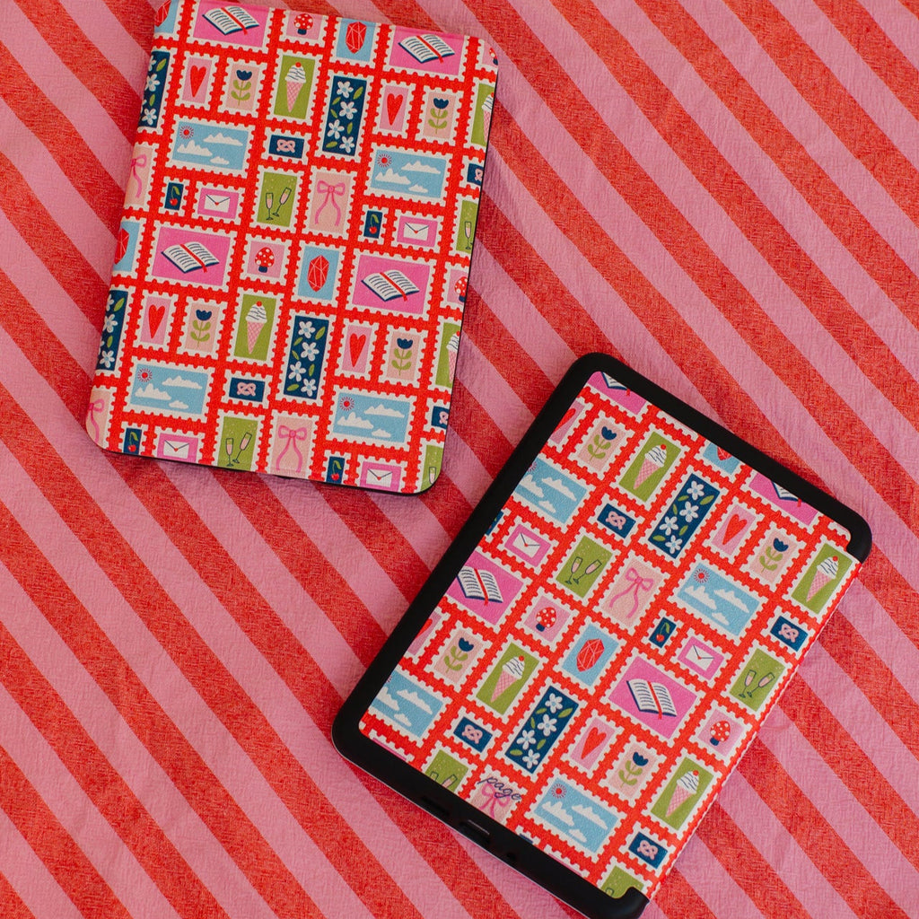 Designed by lovely, Bee Creates.
Really Fun Features (we promise):
• Faux leather exterior for easy cleaning
• Microfiber interior (cozy!)
• An elastic hand strap for comfortable holding
• Auto wake & sleep feature to preserve battery life
• Shock absorption, TPU case for drop protection
Size: Paperwhite 12th Generation/Colorsoft (2024/2026)