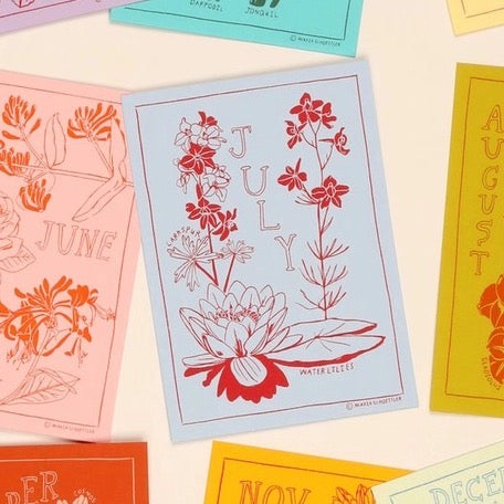 Birth Month Flower Print/Card