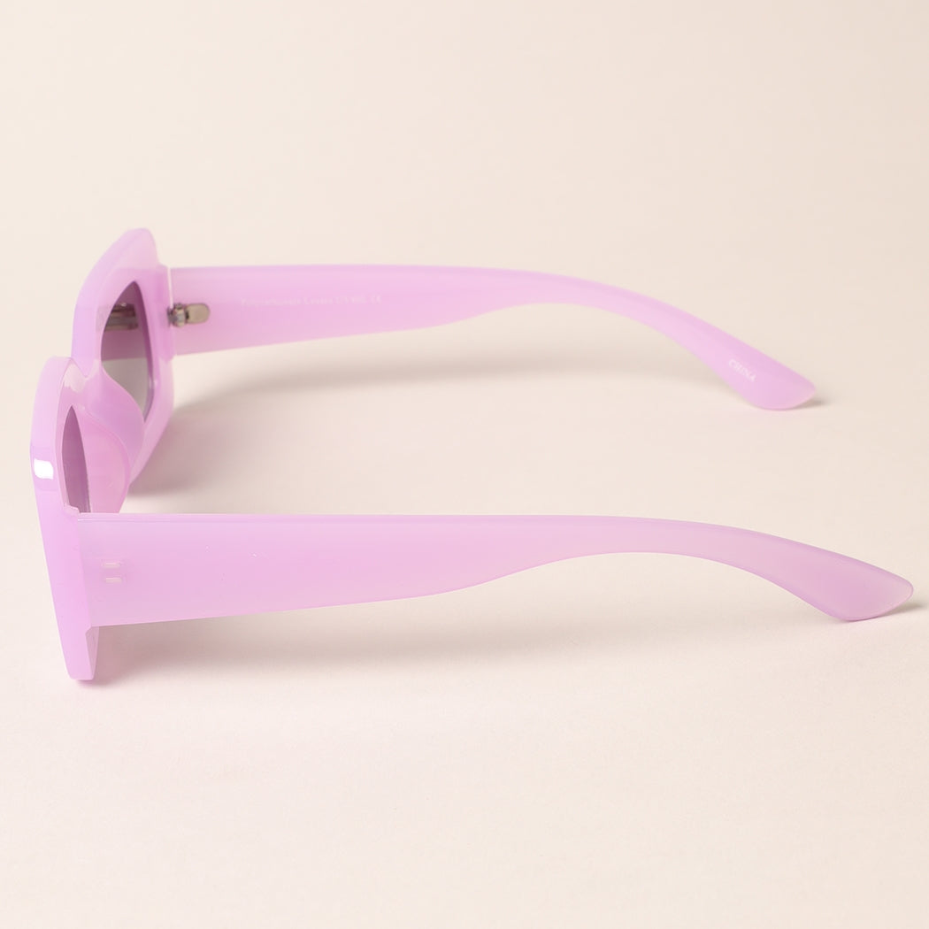 Women's Bold Rectangular Sunglasses - 12 Color Choices