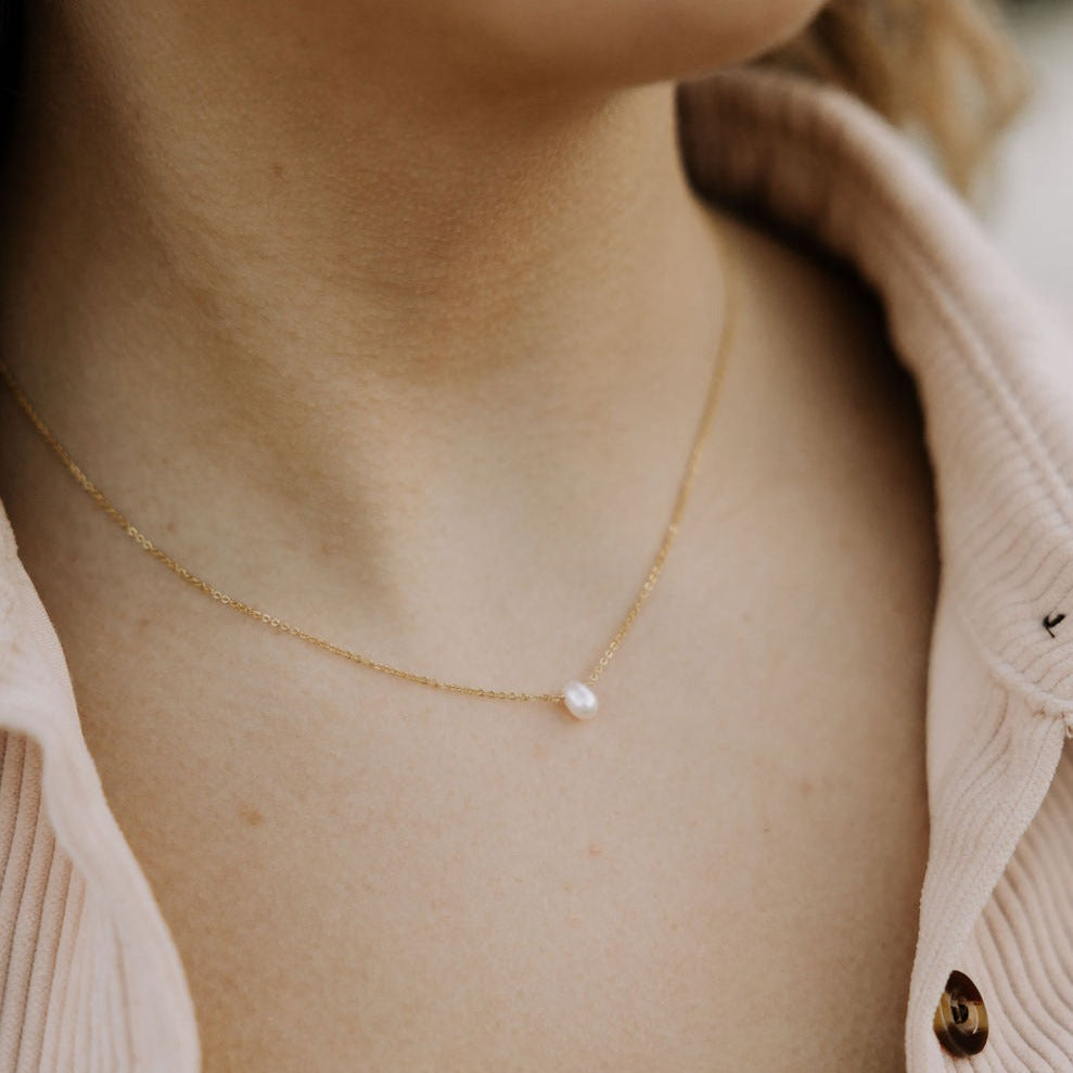 Melbourne Pearl Necklace - Mauve Jewelry Co.