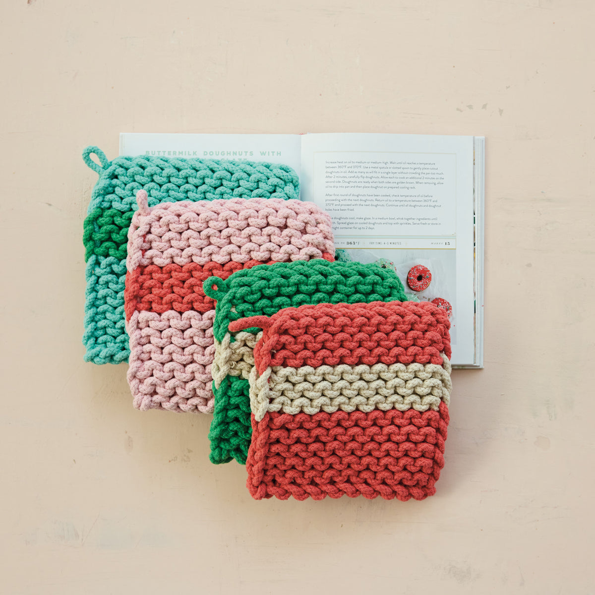 Bring warmth and cozy charm into your kitchen with this Chunky Striped Crocheted Pot Holder. Hand-crafted with soft, durable cotton and featuring classic stripes, it offers a gentle, supportive grip to protect your hands and countertops while adding a loving, homemade touch to your daily cooking routines.