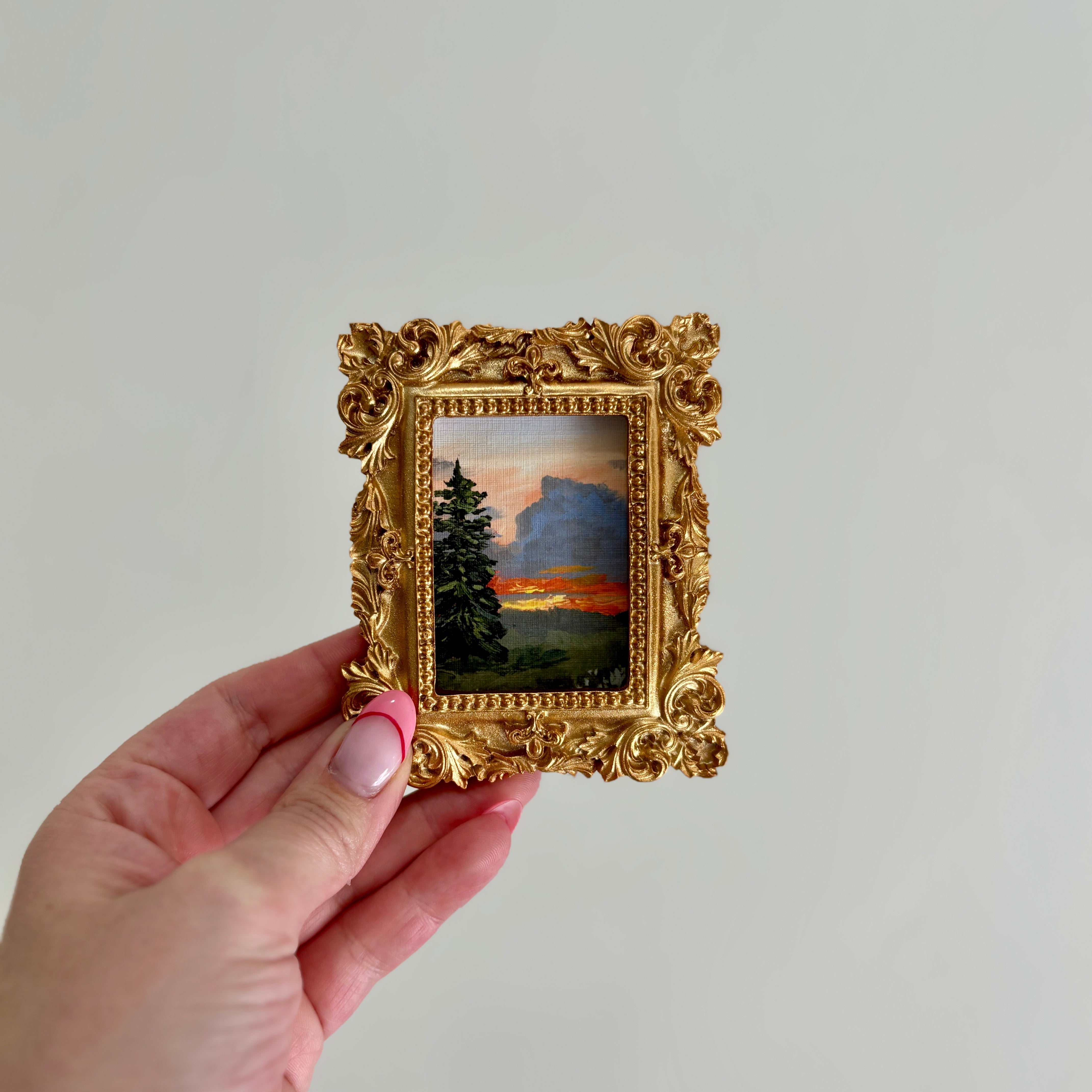 "Sunset Behind Pine" Magnet