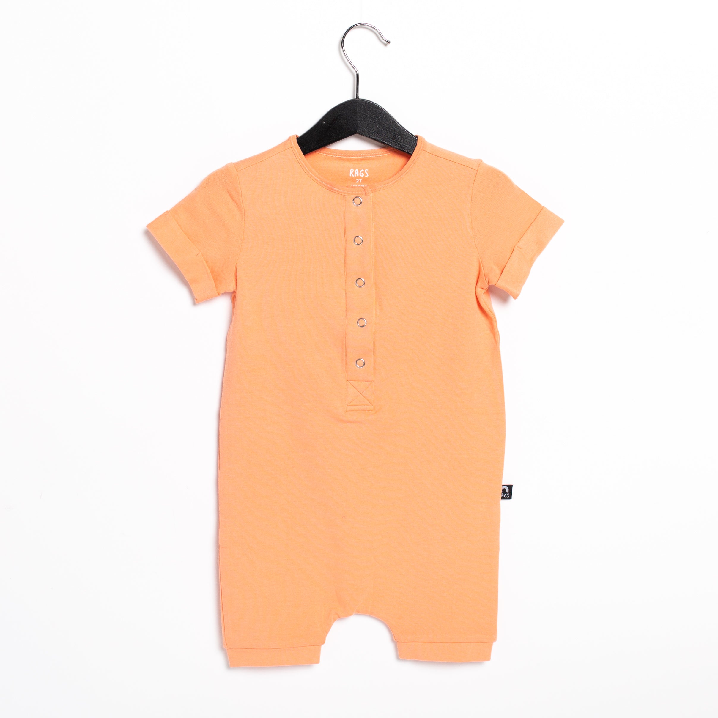 Essentials Rag Romper - 'Light Coral'