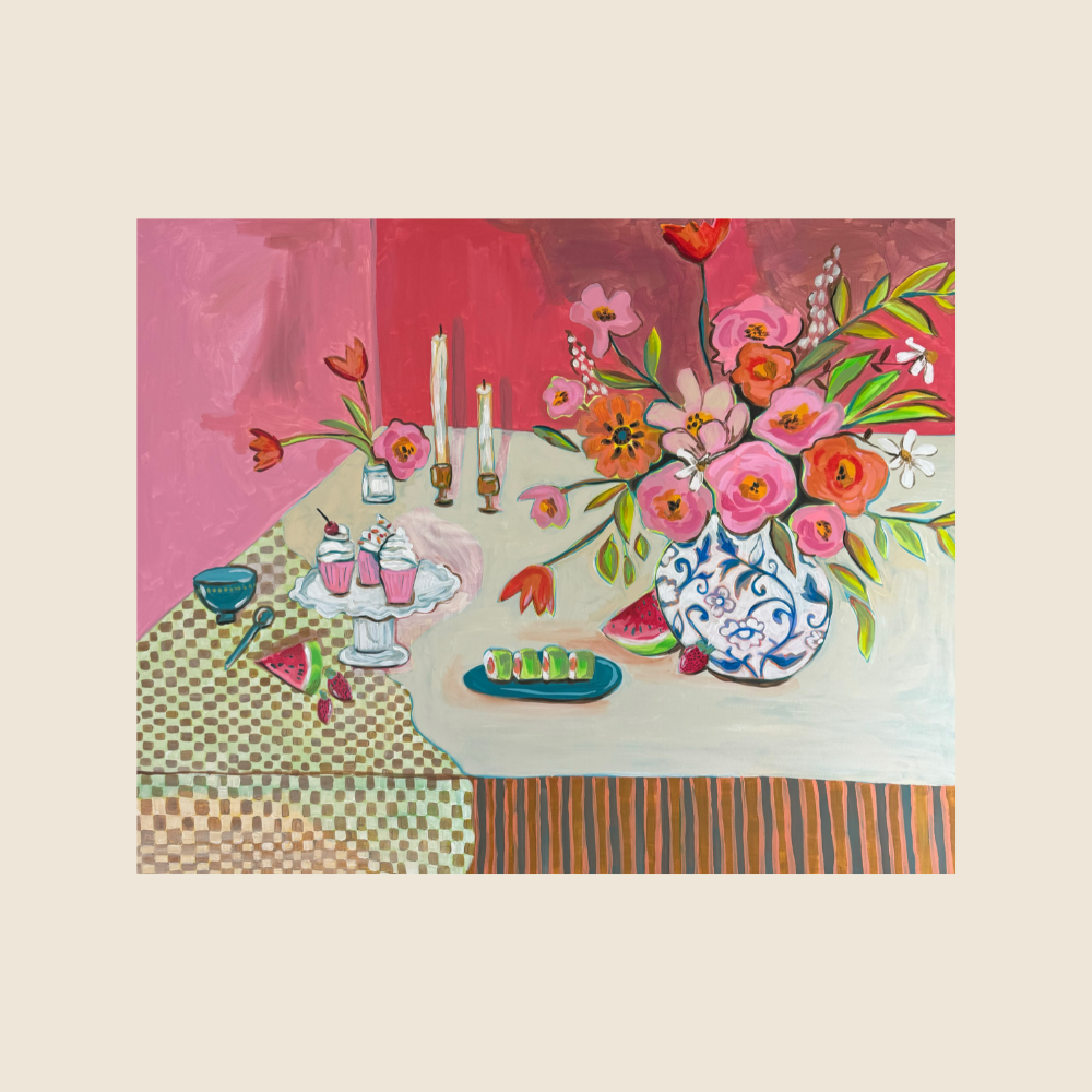 Sit Down and Eat - Original Painting - Flourish Art Show