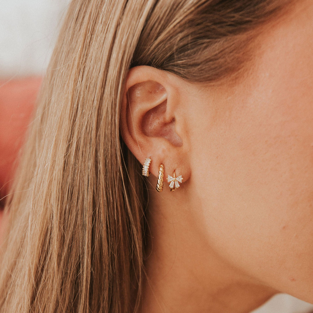 Ivy Diamond Hoops - Mauve Jewelry Co.