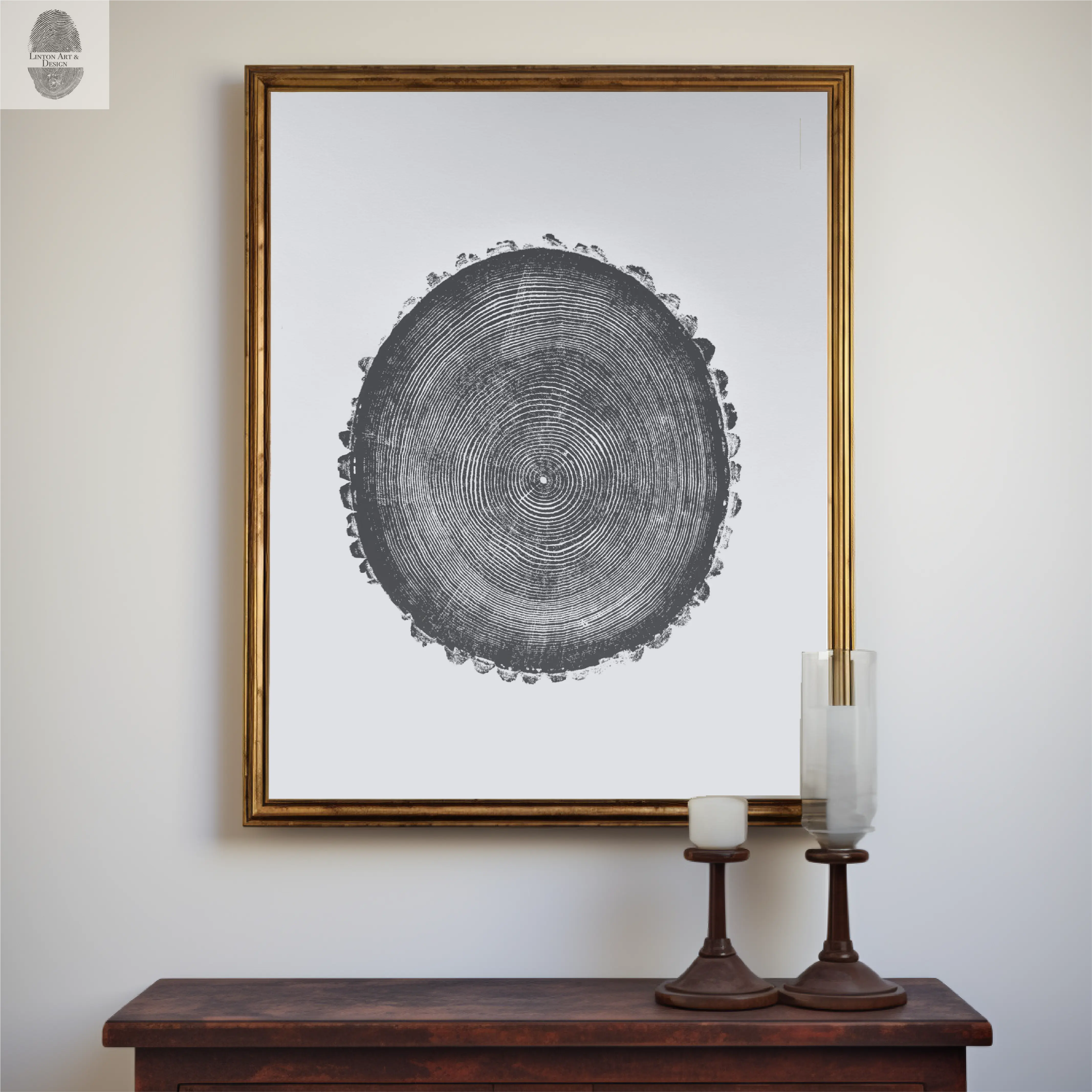 New Hampshire Ash: Beautiful Tree Ring Prints and Woodblock Art