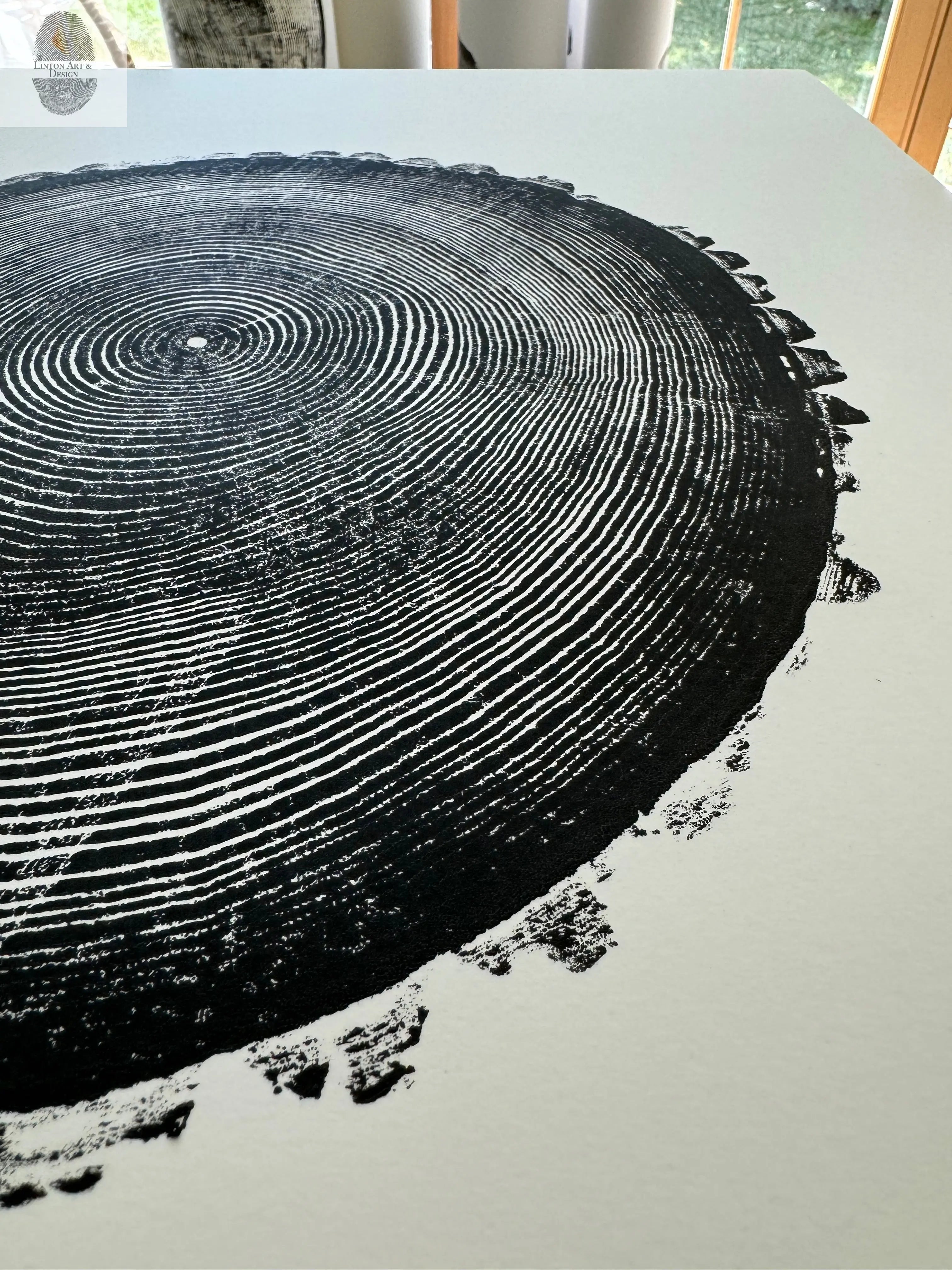 New Hampshire Ash: Beautiful Tree Ring Prints and Woodblock Art