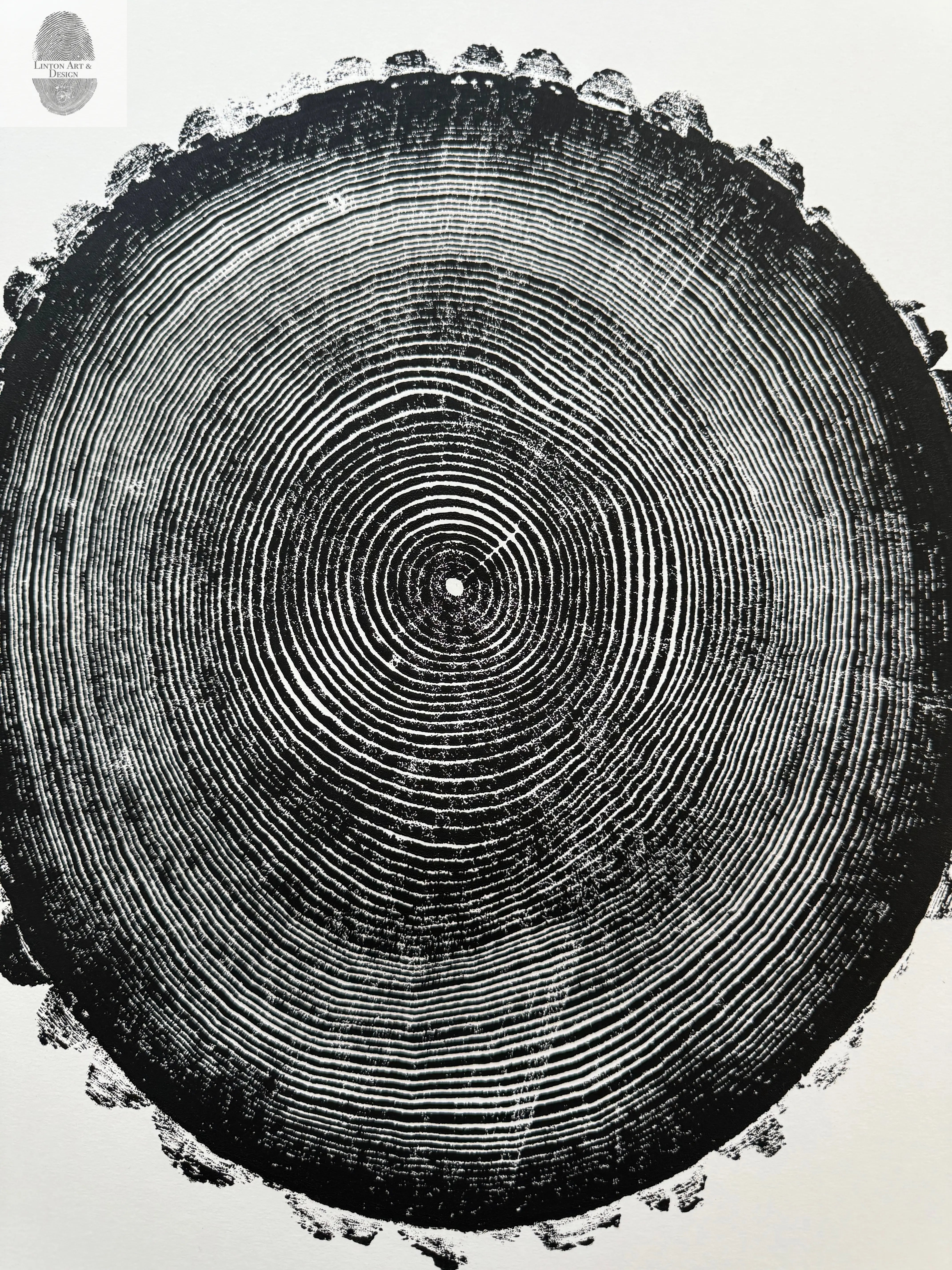 New Hampshire Ash: Beautiful Tree Ring Prints and Woodblock Art