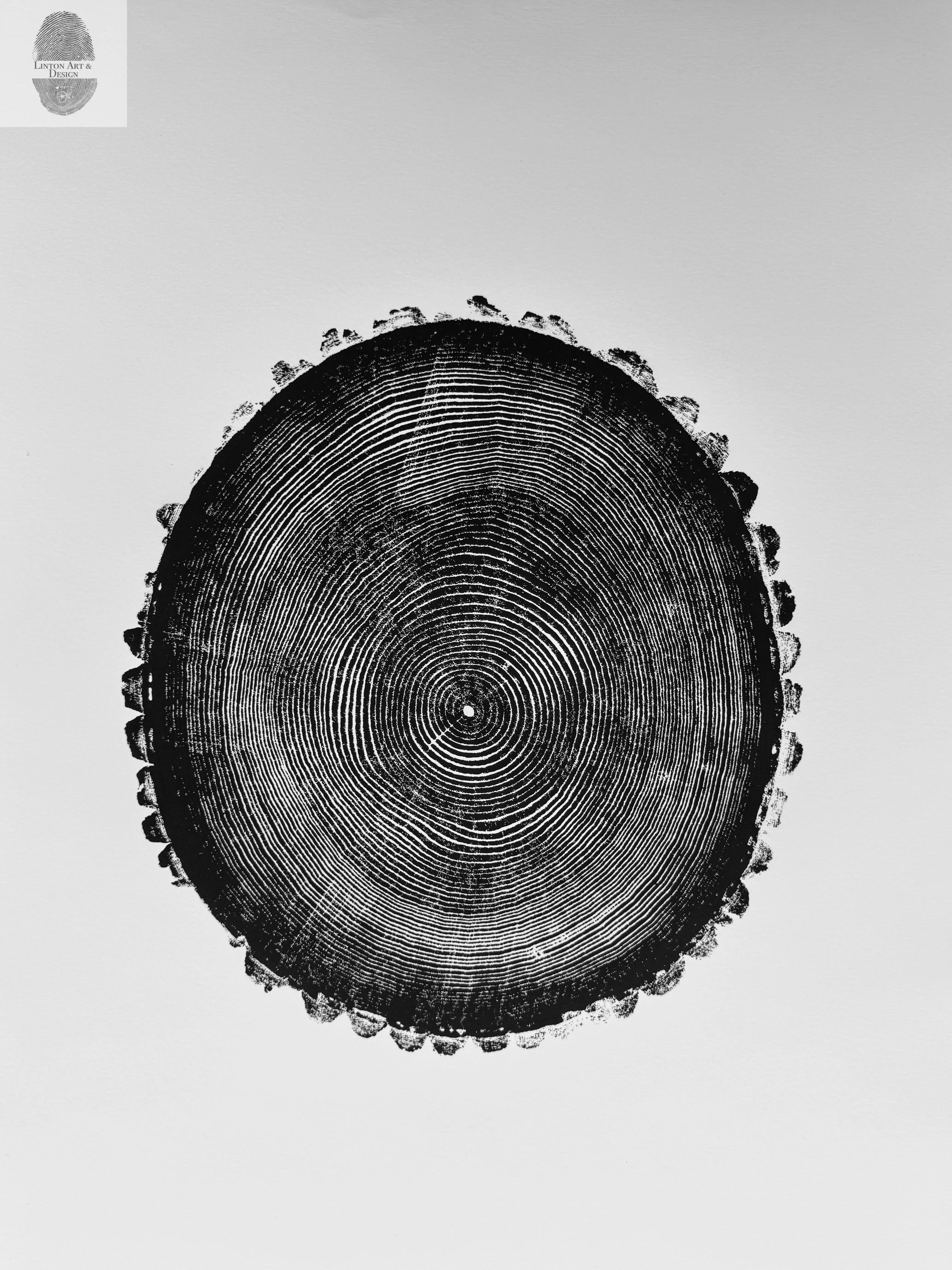 New Hampshire Ash: Beautiful Tree Ring Prints and Woodblock Art