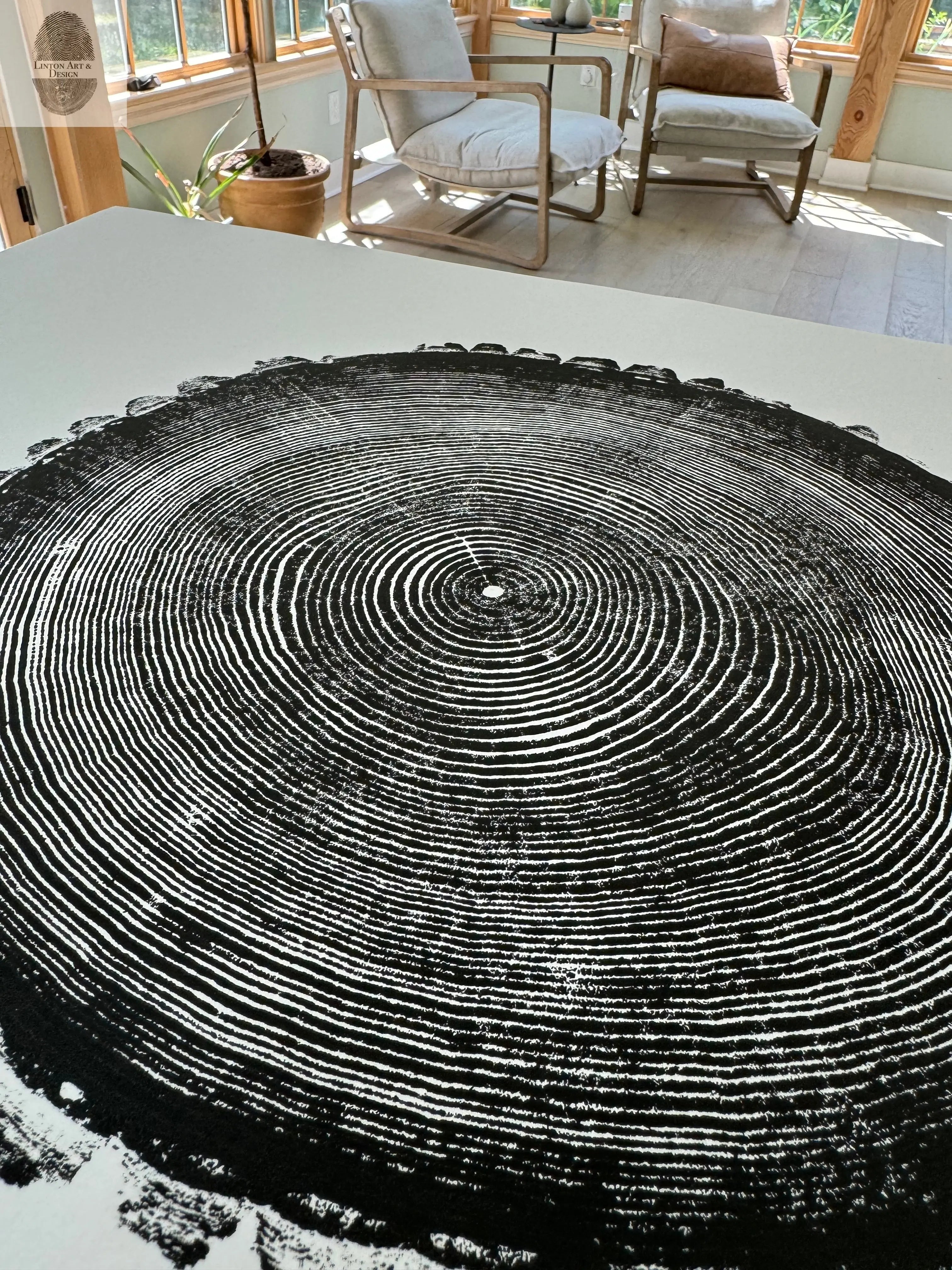New Hampshire Ash: Beautiful Tree Ring Prints and Woodblock Art